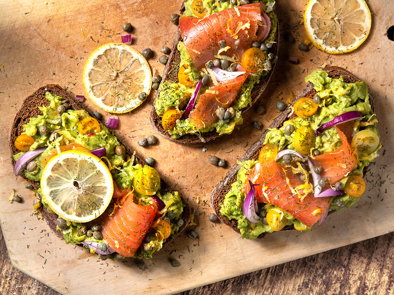 Avocado Toast with Smoked Salmon, Recipes