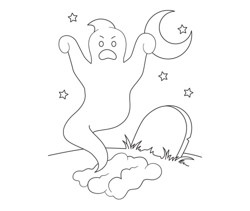 Yo Quiero Brands Ghost Free Coloring Sheets For Kids FIMG