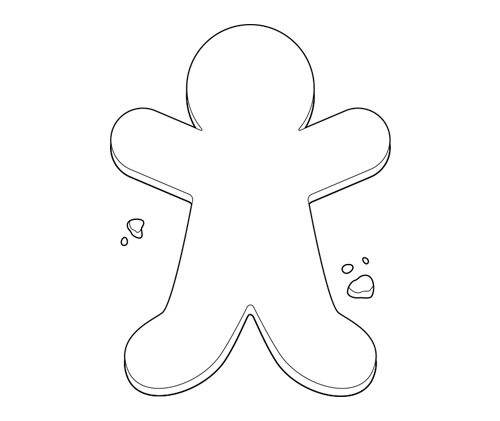 Yo Quiero Brands Gingerbread Person Free Coloring Sheets For Kids FIMG