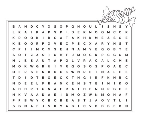 Yo Quiero Brands Halloween Free Word Searches For Kids FIMG