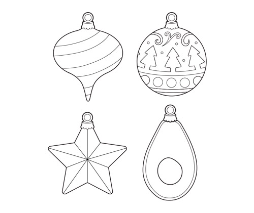 Yo Quiero Brands Holiday Ornaments Free Coloring Sheets For Kids FIMG