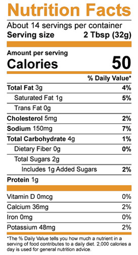 Yo-Quiero-Elote-Dip-Mild-14oz-Nutrition-Lable Yo Quiero Elote Dip Mild 14oz Nutrition Lable