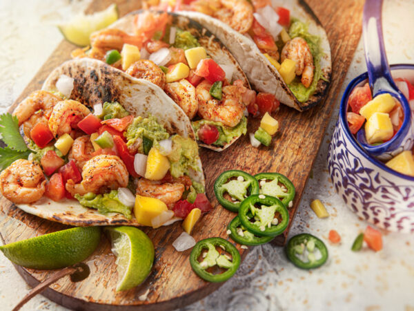 Shrimp Tacos with Mango Salsa | Game Day Recipes | ¡Yo Quiero!