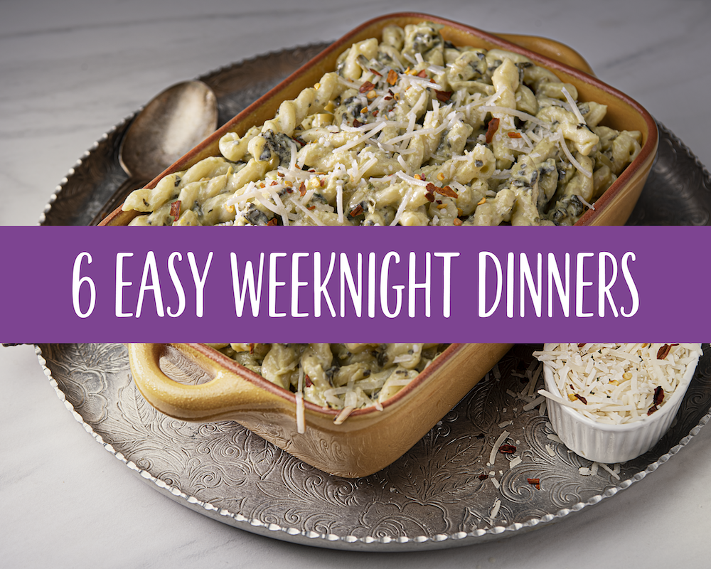 6 Easy Weeknight Dinners header