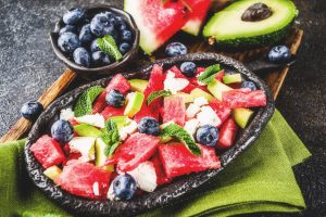 Watermelon Feta Avocado Salad