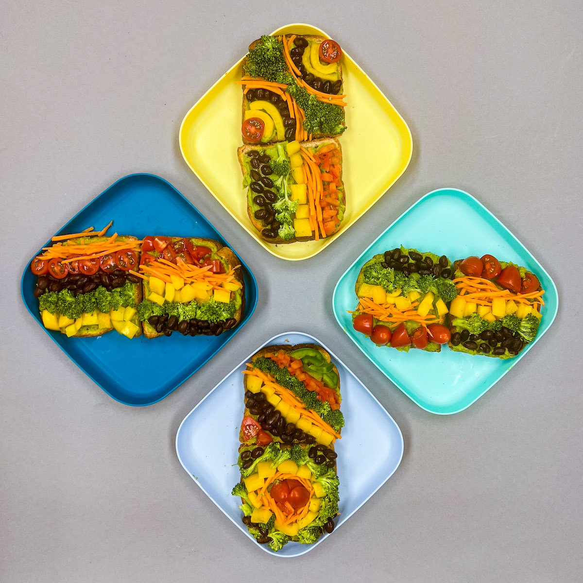 SnacktoSchool rainbowtoast