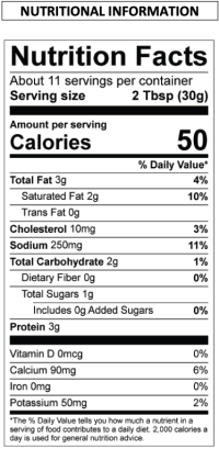 naco cheese nutrition 1