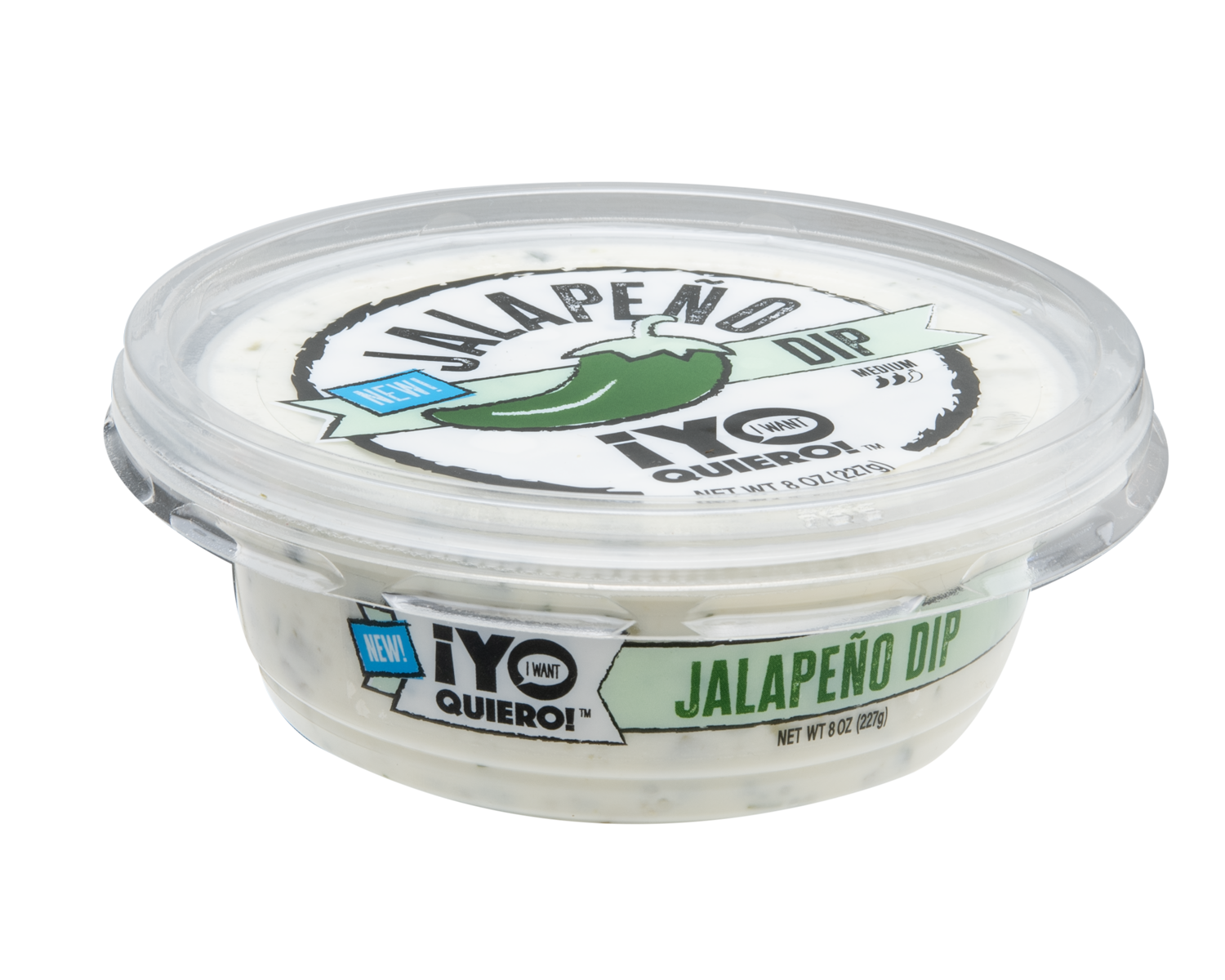 Yo jalapeno dip 8oz angle