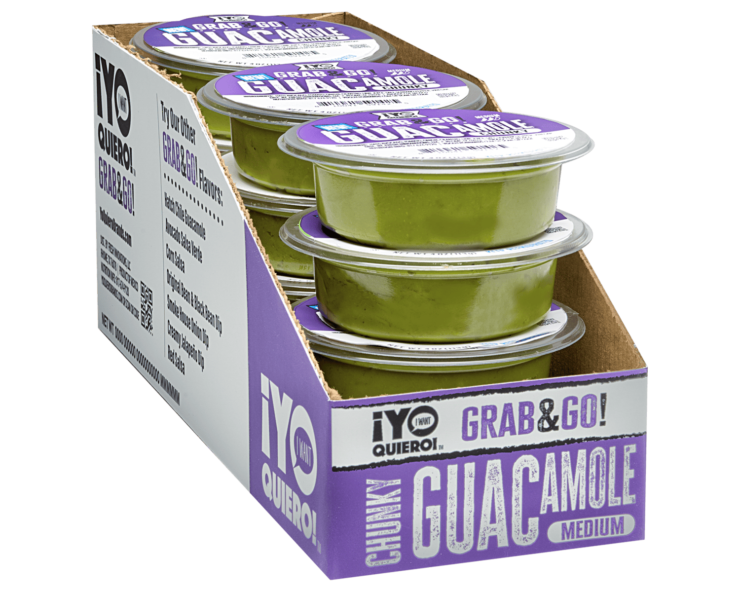 YQ product grab go chunky guacamole package