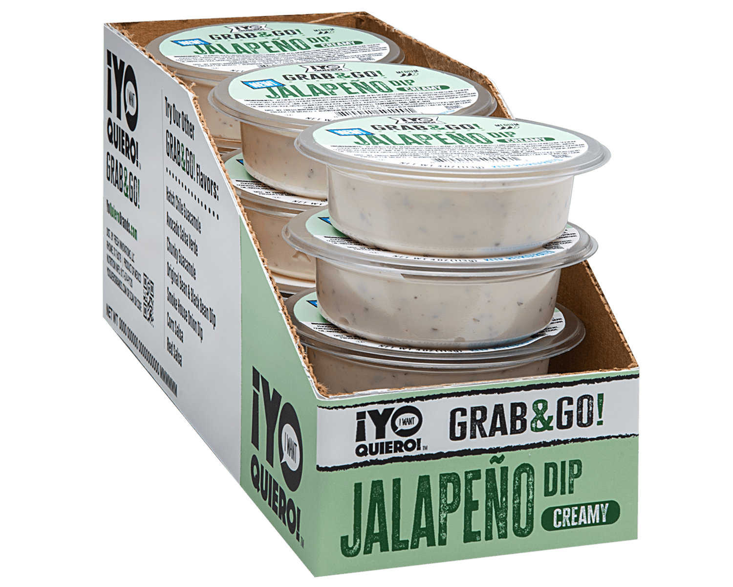 YQ product grab go jalapeno dip package