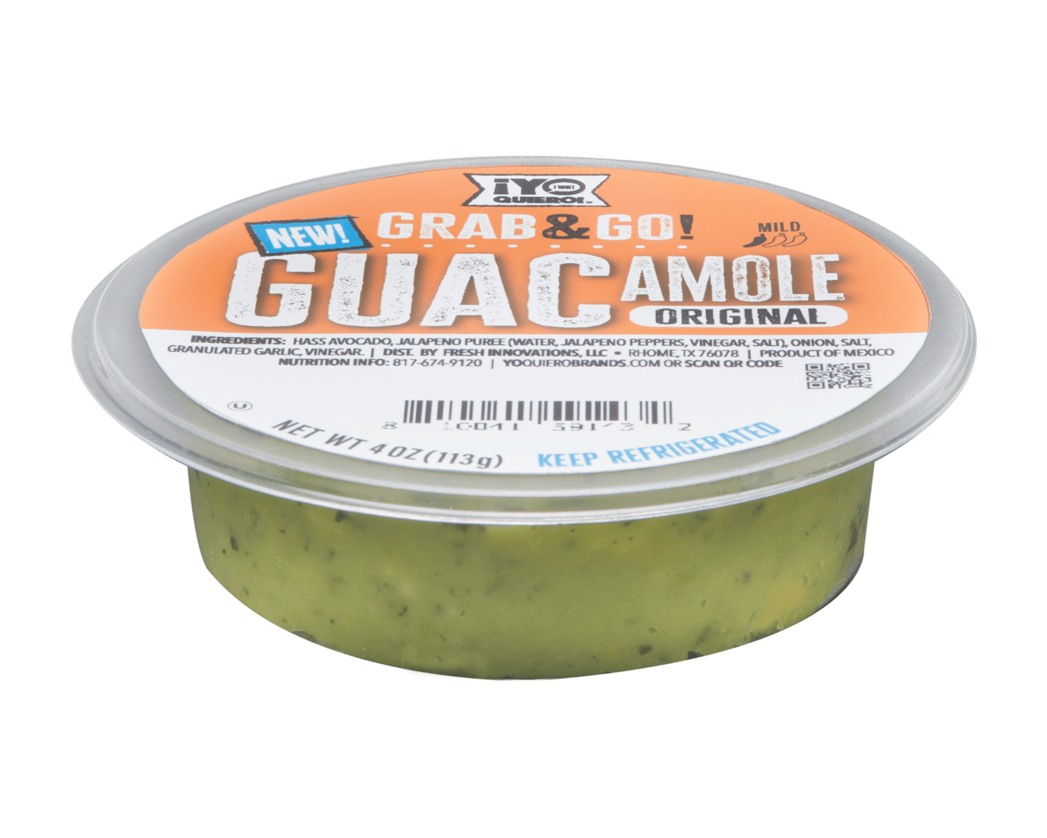 YQ product grab go original guacamole individual