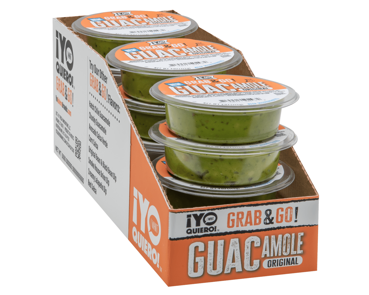 YQ product grab go original guacamole package