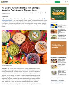 YQ press hightlight cinco de mayo perishable news